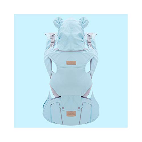 ZSLD Babydrager heupzitje, ergonomische ademende zachte babyrugzak drager met winddichte pet, voor baby's en peuter, het…