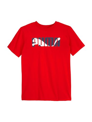 Image of PUMA Kids Graphic T-Shirt & Fleece Short Set (Toddler)