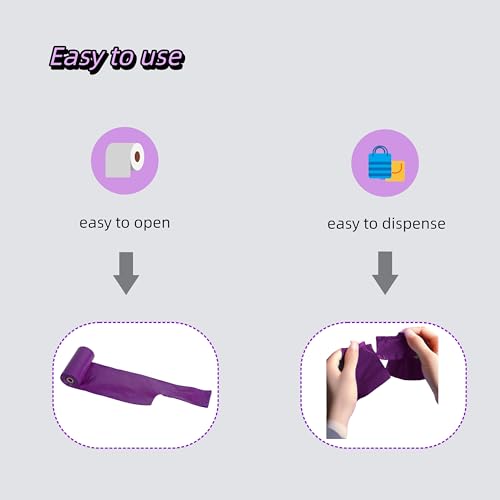 Image of Purple T-Shirt Poop Bags with Easy-Tie Handles(90 Count) | Leak-Proof, Extra Thick Waste Bags for Small Dogs & Cats,6 Rolls