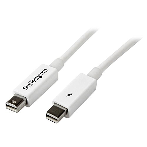 StarTech.com Thunderbolt ケーブル 0.5m ホワイト サンダーボルト (オス)-サンダーボルト (オス) TBOLTMM50CMW