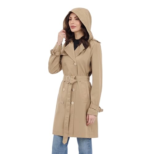 Michael Kors Women's Double Button Trenchcoat with Detachable Hood3