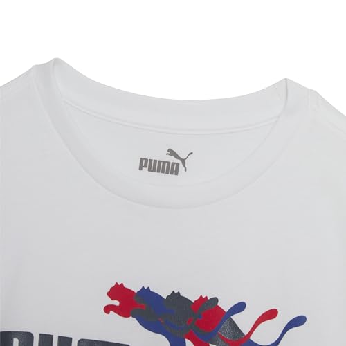 Image of Puma Boys' Short Sleeve Cotton Graphic T-Shirt, Crewneck