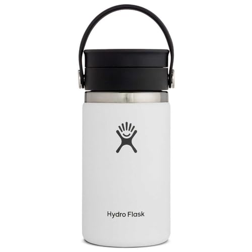 Hydro Flask 12 oz Wide Mouth Bottle with Flex Sip Lid White