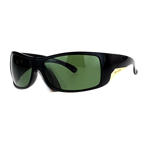 Be One Polarized Sunglasses Mens Oversized Wrap Shield Rectangular Frame
