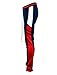 SCREENSHOTBRAND-P11055 Mens Hip Hop Premium Slim Fit Track Pants - Athletic Fashion Jogger 2-Tone Side Panel Color Block Bottoms-Navy/Red-Medium