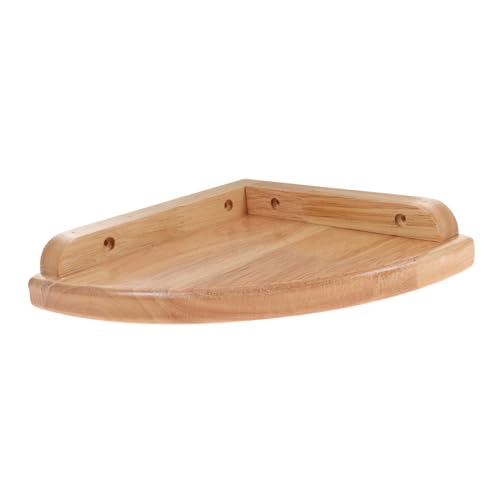 MOTHNUR Estante de Esquina de Roble Blanco Resistente la Humedad Diseño Abanico para Almacenamiento Pared Sala Dormitorio Cocina