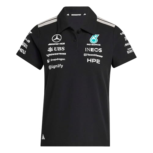Polo femme Adidas Mercedes AMG Petronas F1 Team Engineers regular manches courtes