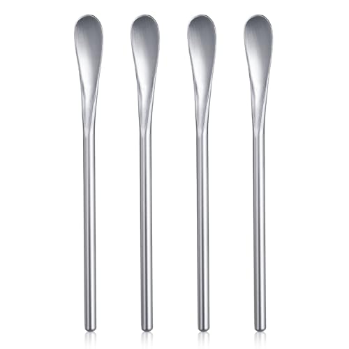 4 Stück kleine Löffel Kaffee Löffel aus Edelstahl, Mini Spoon für Espresso, ideal für Küche, Bar und Party