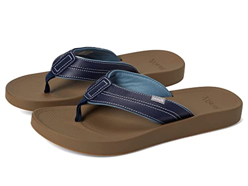 Sanuk Cosmic Yoga Mat Navy Tan 10 D (M) #TOP10