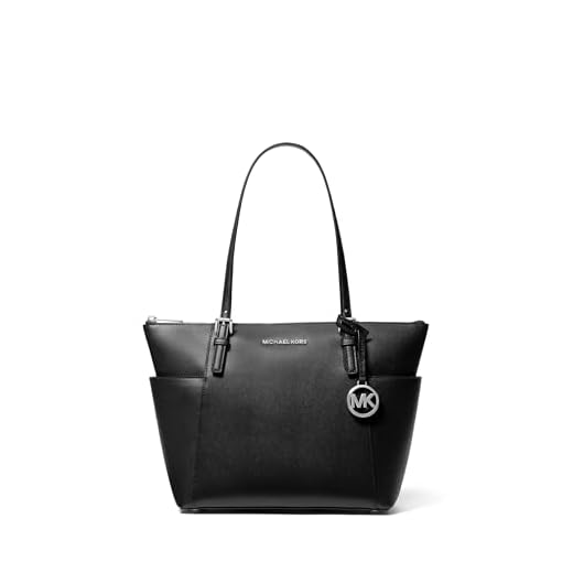 Michael Kors Womens Jet Set Item Tote Black (Black) 30F2STTT8L