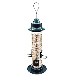 Guanweun Vogelvoeder Opknoping Wild Bird Seed Feeder voor Mix Zaad Mengt Alle Plastic Anti-Water Kleine Vogelvoeder voor…