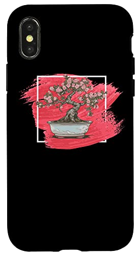 BONSAI 盆栽の木、盆栽の植物、盆栽の植木鉢、盆栽 スマホケース iPhone X/XS 用