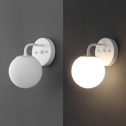 Image of JONATHAN Y Louis Parisian Globe 5.75 inch Vanity 1-Light, White