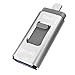 Produktbild USB Stick für iPhone 128GB Photo Stick USB Massenspeicher für iPhone Speicherstick Speicher Externer Flash Drive Speichererweiterung für iOS Mac LEELNG Silber