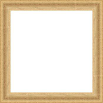 Cadre Photo Mural Bois 35x35 Cm Blanc Cassé - 3 Cm Large - Verre Plexi - Pour Photo Poster Diplôme