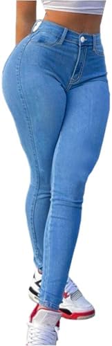 High Waisted Jeans for Women Tummy Control Jeggings Stretchy Skinny Jeans Trendy Straight Leg Jean Leggings