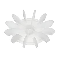 sourcing map 1Stk 120 * 15mm Runde Welle Ersatz Kunststoff 12 Laufrad Motor Ventilator Schaufel