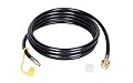 GasSaf 12FT Quick Connect Propane Hose for RV to Grill,1/4" Female Quick Disconnect for Connects 1 LB Portable Appliance to The Gas System in The RV