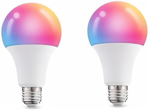 Lâmpada LED Inteligente RGB, 15W, Compatível com Alexa e Google A...