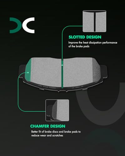 Image of SCITOO D1451 D787 Front Rear Brake Pads Sets Fit For Acura TSX 2009-2010,For Honda For Accord 2008-2011