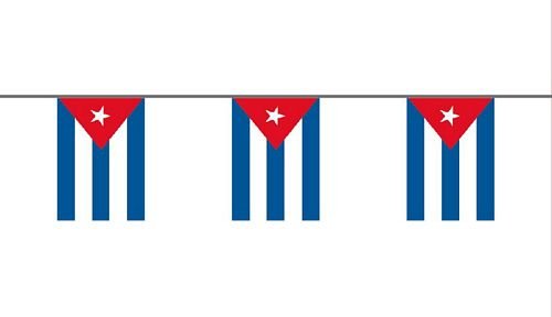 Preisvergleich Produktbild Fahnenkette Kuba 6 m Fahne Flagge Flaggenkette