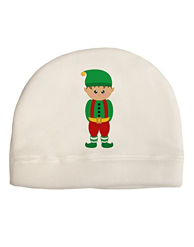 TOOLOUD Cute Christmas Elf Boy Child Fleece Beanie Cap Hat White