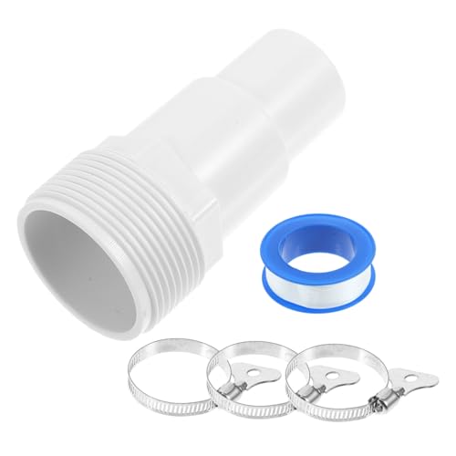 Toyvian 1.25-inch Pool Pump Hose Adapter Set 8pcs Replacement Connectors for Swimming Pools and Filter Pump Accessories