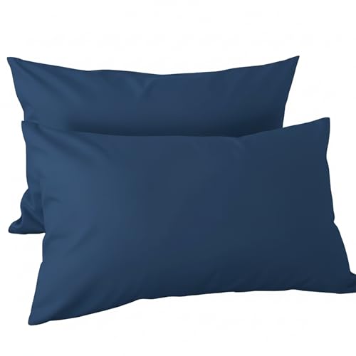 2 Pezzi Federe 45x105cm per Cuscino Letto in 100% Microfibra