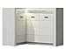 Produktbild Mirjan24 Eckkommode Indiano I-15O, Kommode, Mehrzweckschrank Anrichte Diele Flur Esszimmer (Kraft Weiss, ohne Beleuchtung)