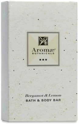 Aromae, 1.5 ounce Bergamot and Lemon Body Soap (Bar), Individually Packaged in Paper/Cardboard Carton, 200 Bars per Case