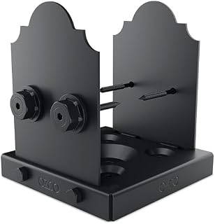 Ozco Building Products Laredo Sunset Lite 54208 Pfostensockel, 1 Stück pro Packung, Schwarz