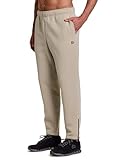RBX Active Men's Fleece Sweatpants, Adjustable Straight Leg Fleece Pants for Men Workout Joggers with Pockets, Ankle Zippers