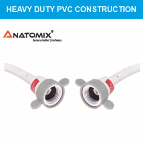 Image of Anatomix Connection Pipe For Geyser /Connection Pipe For Wash Basin, Cistern Tank, Various Appliances (White, 12 Inch) - Pack of 4 LQ