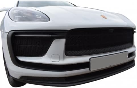 Zunsport Compatible With Porsche Macan Base 2021 Facelift / 2022 with Driving Camera - Front Grille Set - Black finish (2021 to)