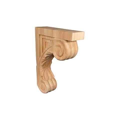 BingLTD - 13" Corbel Rustic Solid Hardwood Bracket - 1 Piece (C5-UNF-FBA) Cover