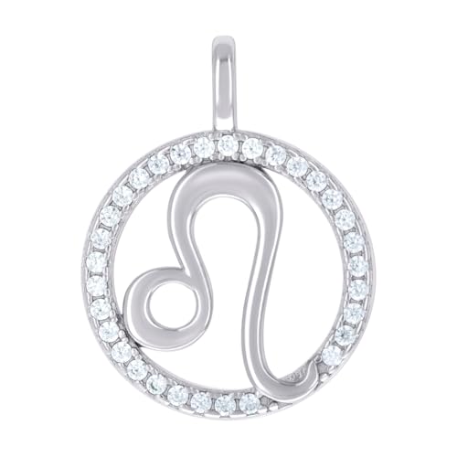 Pendentif Lion argent 925 avec zircone, le cadeau d'anniversaire idéal