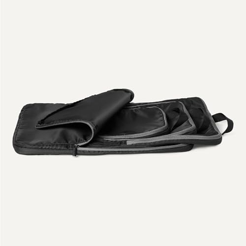 Amazon Essentials Ultralight Compression Packing Cubes Packing Organizer black 4 pack Black image 4