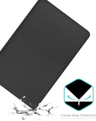 World biz 360° Rotate Case for Galaxy Tab A7 10.4” Case 2022 2020 (SM-T500/ T503/ T505/ T507/T509), Slim Rotation Cover with PC Hard Back Shell Auto Wake/Sleep Function Galaxy Tab A7 (Black) - Image 8