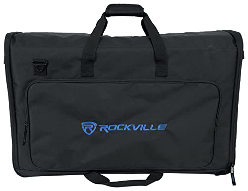 Rockville TVB2732-2 Padded Gig Bag for 1 or 2 27-32 Inch LCD Monitors, Dual Compartments, Adjustable...