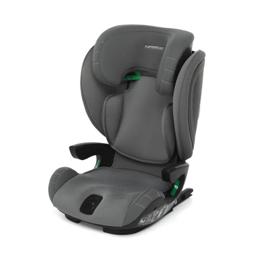 Foppapedretti Seggiolino Auto Skill I-Size, per bambini da 100 a 150 cm di altezza, 3-12 anni, conforme ECE R129, Fissaggio Dualfix (Isofix e non), Protezione Impatti Laterali, Grigio