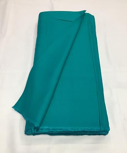 Image of BKRKJ Women's Rayon Cotton Unstitched Fabric by Meter for Sewing Suit Salwar Chudidar Patiyala Kurti Shirt Kameez Blouse Kurta Pyjama (5 Meter, Rama Green)