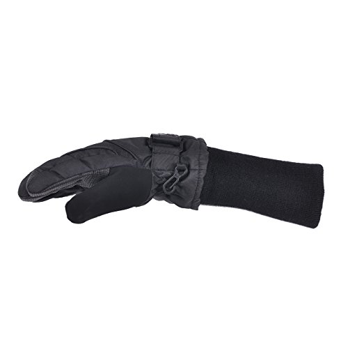 SnowStoppers Kid\'s Waterproof Ski & Snowboard Winter Gloves Small / 6-10 Years Black - Thumbnail 4