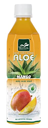 Tropical Aloe Vera Drink Mango erfrischendes Getränk mit echter Aloe Vera mit Pfand DPG 1 x 500 ml
