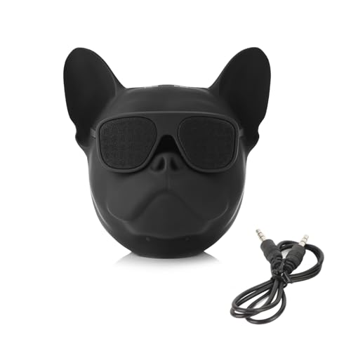 Semme Altavoz Portátil con Reproductor de Música con Sonido Estéreo en Forma de Perro, Chip 5.0 y Almacenamiento de 32 GB, Sonido Estéreo y Multifuncional Liviano