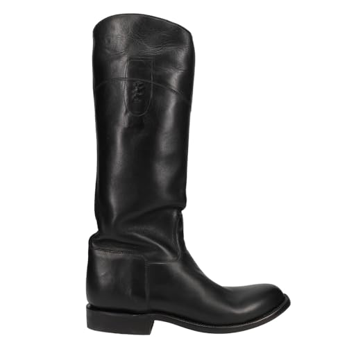Lucchese Womens Valentina Pull On Casual Boots Knee High Low Heel 1-2" - Black - Size 6.5 B