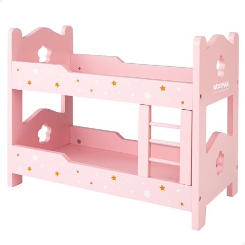 ColorBaby WOOMAX 49364 - Woomax - Beliche de madeira para bonecas, Beliche, mais3a