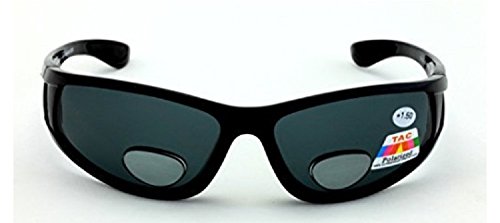 Mens Wrap Around Sport Sunglasses Polarized Plus Bifocal Reading Lens2