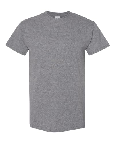 T-shirt vierge unisexe Gildan 5000 graphite S avec finitions haut de gamme