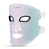 LED Face Mask Light Therapy – 2-in-1 Red Light Mask & Blue Light Mask for Acne & Anti-Aging Skincare – Dermatologist-Approved Silicone Blue & Red Light Therapy Mask for Face Treatment by LUSTRE