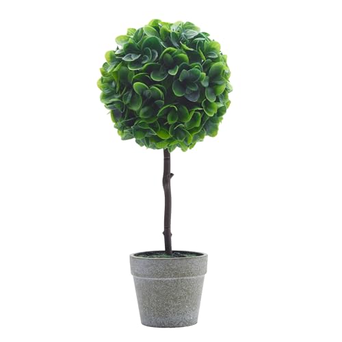 Elements Artificial Boxwood Topiary, 17 Inch